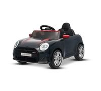 Coche eléctrico BMW Mini Cooper 12V, Negro, Reproductor MP3 con conexión USB y Bluetooth, Control Remoto 2,4 GHz, Motor 2 x 25 W, batería de Litio, Luces LED, Licencia Original