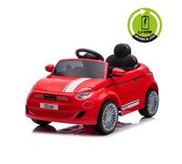 Coche Eléctrico Fiat 500 Litio Rojo - Juguete Para Niños 3-6 Años