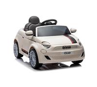 Coche eléctrico Fiat 500e 12V - Blanco - Coche eléctrico Infantil Fiat 500e 12V con Licencia Oficial, Mando Parental, Luces LED, música, USB y diseño Urbano Moderno