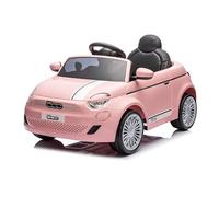 Coche eléctrico Fiat 500e 12V - Rosa -Coche eléctrico Infantil Fiat 500e 12V con Licencia Oficial, Mando Parental, Luces LED, música, USB y diseño Urbano Moderno -