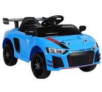 Coche Eléctrico Infantil 2x45W RC, Ruedas EVA, LED, Música, USB, MP3, Azul