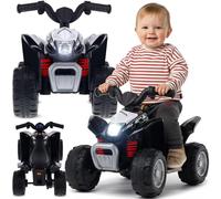 Coche eléctrico Infantil Quad, 3km/h, Quad Infantil, Coche correpasillos para niños a Partir de 18 Meses, lámpara led, Juguete, Patinete eléctrico (Negro)