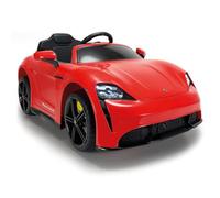 Coche Eléctrico Niños 3 Años 4 Años Porsche Taycan 12V Rojo - Coche a Batería para Niños con Radio Control - Luces - Sonidos - Marcha Atrás - Apertura de Puertas - Licencia Porsche - 6 km/h - INJUSA