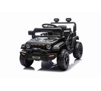 Coche eléctrico niños Offroad New con tracción Trasera, Negro, batería de Litio, chasis Alto, Asiento Ancho, suspensión en Las Ruedas traseras, Control Remoto de 2.4 GHz, Reproductor MP3 con USB/AUX