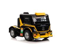 Coche Eléctrico Para Niños Amarillo SUV Offroad EVA Cuero USB MP3 Control Remoto