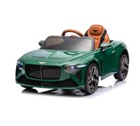 Coche eléctrico para niños Bentley Bacalar 12V, Verde, Puertas Que se abren hacia Arriba, Control Remoto 2,4 GHz, Luces LED, Entrada USB/AUX, suspensión, batería de Litio, 2 Motores de 25W