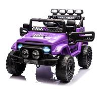 Coche Eléctrico para Niños, Coche de Batería 12V con Mando a Distancia, 3 Velocidades, Música, LED, Claxon, Bluetooth, Coche Eléctrico para Niños de 3+ Años