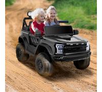 Coche eléctrico para niños de 3+, Coche eléctrico Infantil de 2 plazas con Mando a Distancia de 2,4 GHz y luz LED y música y USB, vehículos eléctricos de 12 V