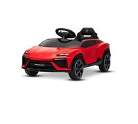 Coche eléctrico para niños Lamborghini Lanzador 12V con tracción Trasera, con Licencia (un Solo Asiento), Rojo, batería de Litio, Luces LED, Asiento Amplio, Control Remoto 2,4 GHz