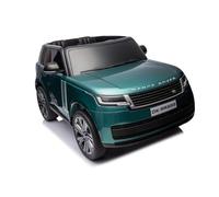 Coche eléctrico para niños Land Rover Range Rover 2 plazas - 12 V14 Ah 4 motores - 2,4 GHz, Bluetooth, asiento de piel+EVA + lacado (verde)