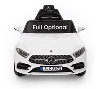 Coche electrico para niños Mercedes CLS AMG de Babycar | Coche electrico niño 12v con Asiento de Piel y Mando a Distancia 2.4 GHz Puertas abatibles con MP3