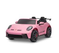 Coche eléctrico para niños Porsche 911 24V con tracción 4x4, Rose, Dos plazas, Control Remoto 2,4 GHz, Entrada USB/AUX, Motores de 200W, suspensión, batería de Litio, Luces LED Delanteras y traseras