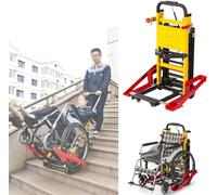 Coche eléctrico para silla de ruedas, carro de escalera 120W para sillas de ruedas Silla de ruedas eléctrica ligera para pacientes o ancianos Silla de ruedas para subir escaleras
