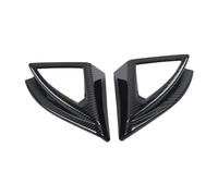 Coche Embellecedor Cubierta Columna A Triángulo Interior Ventana Puerta Delantera Automóvil Para Peugeot 3008 5008 GT 2017-2022 2023 JUNOOS(Carbon fiber texture)