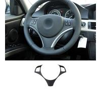Coche Embellecedor Cubierta Para Volante Coche Adhesivo Para Marco Volante Para B&MW Serie 1 3 E87 E90 E92 2004-2011 2012 Accesorios(Estilo2 Negro mate)