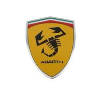 Coche Emblema Adhesive para Abarth 500 595 695, Exquisitas Pegatinas para Coche Emblemas Insignias Logotipos Pegatinas Decorativas 3D,C