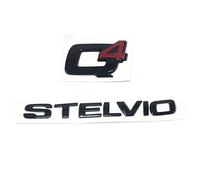 Coche Emblema Insignia Logo para Alfa Romeo Stelvio Q4,Carrocería Insignia Logo Decoración Pegatinas Logotipo,B