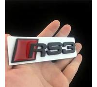 Coche Emblema Insignia Logo para RS3,Carrocería Insignia Logo Decoración Pegatinas Logotipo,B