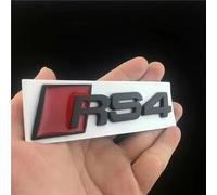 Coche Emblema Insignia Logo para RS4,Carrocería Insignia Logo Decoración Pegatinas Logotipo,A