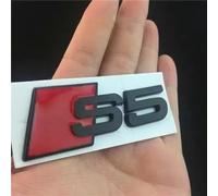 Coche Emblema Insignia Logo para S3/S4/S5/S6,Carrocería Insignia Logo Decoración Pegatinas Logotipo,D-Black