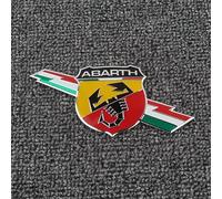 Coche Emblema para Abarth 124 Spider 2016-2023, Pegatina Logo de Coche Insignia de Metal 3D Chromo Emblema de Carrocería Coche Decoración Accessories,E