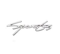 Coche Emblema para Audi Q3 Sportback,Aleación de Zinc Stickers Decal Logo Insignia Diseño de Coche Número Letras Pegatinas Calcomanía Decoración para Coche,Silver