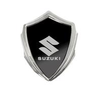 Coche Emblema para Suzuki Vitara 2014-2023, Insignia Adhesivo Logotipo Pegatina Maletero Pegatina Emblema Adhesivo Metálico de Letras para Coche Carrocería Accesorios,Black-Silver