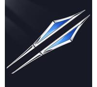 Coche Emblemas para BMW X5 2004-2007, Insignia Pegatina Emblema Laterales De Puertas Guardabarros Carrocería Tuning Decorativos Accesorios,A/Silver-Blue