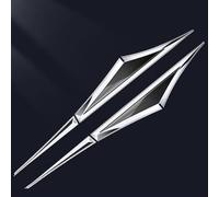 Coche Emblemas para Fiat Panda 3 (III) 312/319 I 2012-2022, Insignia Pegatina Emblema Laterales De Puertas Guardabarros Carrocería Tuning Decorativos Accesorios,A/Silver-Black