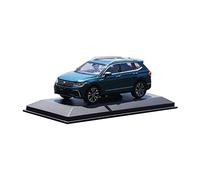 Coche En Miniatura Aleación 1 43 para Volkswagen Tiguan 2022 Simulación Azul Metal Adornos Colección para Adultos