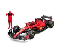 Coche en miniatura Bburago Ferrari SF23 Charles Leclerc 1:24 metal plástico alta fidelidad