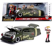 Coche en miniatura Harley Quinn con Mercury 1951 para coleccionistas y fans de D