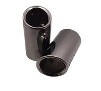 Coche Escape Punta Tubo Para Sagitar Para Lavida Para Bora Para Golf Para Tiguan 1,4 T Tubo De Escape Acero Inoxidable Silenciador Boquilla Punta(Slanted black)