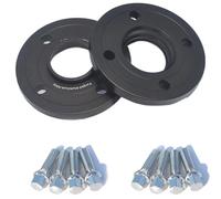 Coche Espaciadores Compatible Con Fiat Adaptadores De Espaciadores De Ruedas De Automóviles Espaciado De 15 Mm, 4 X 98, 58,1, 2 Pernos Tipo Cono, 12 X 1,25, 8 Unidades(Black)