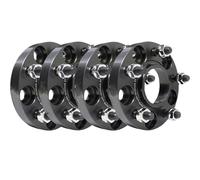 Coche Espaciadores Rueda 4 Espaciadores Para Geely Para Monjaro T6-7075, Adaptador Ensanchado De Cubo 5x108 63,4 M14*1,5 De Rueda De Aluminio(4pcs 30mm-BK)