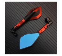 coche Espejo Retrovisor Para Motocicleta Para Kawasaki Z900 Z900RS Z800 Z1000 De 8 Mm Y 10 Mm Espejos Retrovisores Laterales Para Motocicleta Accesorios(Rojo)