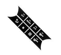 Coche Etiqueta Engomada Compatible Con Benz Para GLE Class 2015-2019 Consola Coche AC Media Volumen Botón Interruptor Encendido Apagado Adhesivo Calcomanía Accesorios Automóviles(E)