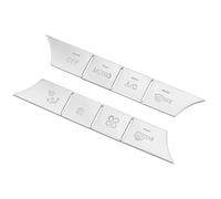 Coche Etiqueta Engomada Compatible Con Benz Para ML Class 2012-2016 Consola AC Media Volumen Botones Lentejuelas Cubierta Pegatinas Accesorios Para Auto(C)