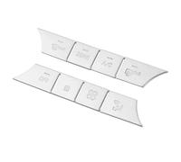 Coche Etiqueta Engomada Compatible Con Benz Para ML Class 2012-2016 Consola AC Media Volumen Botones Lentejuelas Cubierta Pegatinas Accesorios Para Auto(B)