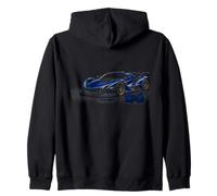 Coche exótico Azul de Carreras, Turbo Race Kids Boys Mens Sudadera con Capucha