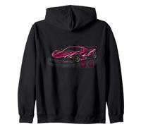 Coche exótico de Carreras Rosa, Turbo Race Kids Boys Mens Sudadera con Capucha