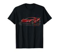 Coche exótico Rojo de Carreras, Turbo Race Kids Boys Mens Camiseta