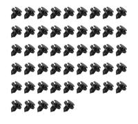 Coche Faldillas 10/20/50 Piezas 8mm Diámetro Vehículo Parachoques Puerta Panel Guardabarros Revestimiento Retenedor Plástico Auto Sujetadores Remaches Clips(50 piece)