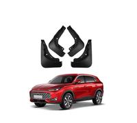 Coche Faldillas Antibarro para MG HS 2025+ Guardabarros Delanteros Traseros Carrocería Protector contra Salpicaduras Embellecedores Accesorios 4PC,Send 1 Car Towel