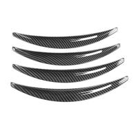 Coche Faldillas Antibarro Para Tesla Para Modelo 3 2017-2021 4 Piezas Rueda De Coche Ceja Arco Embellecedor Lateral Guardabarros Tira Invisible Guardabarros para coche(Glossy Carbon Fiber look)