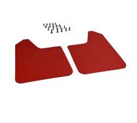 Coche Faldillas Antibarro Rally Sport Universal Splash Guards Para Fender delantero trasero para camioneta SUV Van Truck Guardabarros para coche(2pc-set Red)