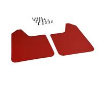 Coche Faldillas Guardabarros para Ford para Fiesta ST ST150 ST180 ST200 ST-Line 500 ST500 Qty4 Zetec S GHIA XR4 RS Guardabarros Salpicaderas(2pcs-Set Red)