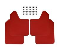 Coche Faldillas Guardabarros Protectores contra Salpicaduras para Ford para Fiesta ST ST150 ST180 ST200 ST-Line 500 ST500 Qty4 Zetec S GHIA XR4 RS(4 Pcs-Set Red)