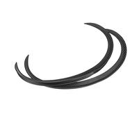 Coche Faldillas Tira Protectora De Goma para Guardabarros De Fibra De Carbono Universal/Negro para Rueda Trasera Delantera De Coche(2xCarbon)