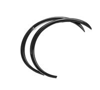 Coche Faldillas Tira Protectora De Goma para Guardabarros De Fibra De Carbono Universal/Negro para Rueda Trasera Delantera De Coche(2xBlack)